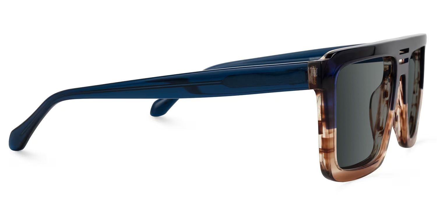 Yamilex Square Two-Tone Sunglasses | ZEELOOL UK2