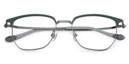 Bethelmy Browline Green Glasses2