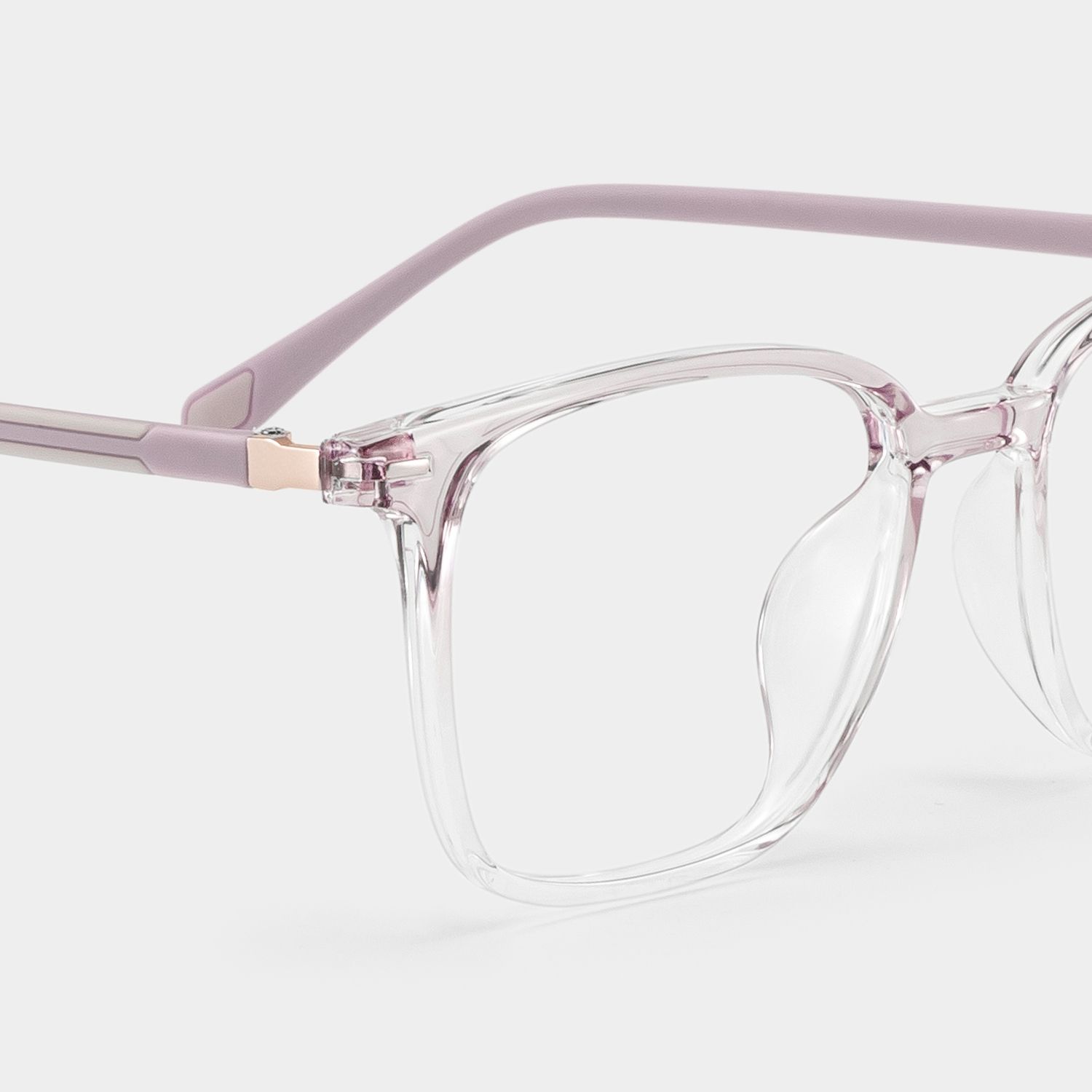 Charles Pink Square Frame Glasses for Women | ZEELOOL4