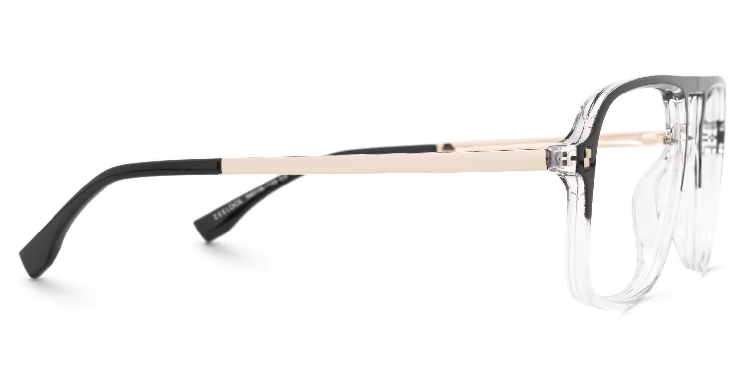 Aviator Kilworth Black-Clear Glasses deals -Zeelool Glasses2