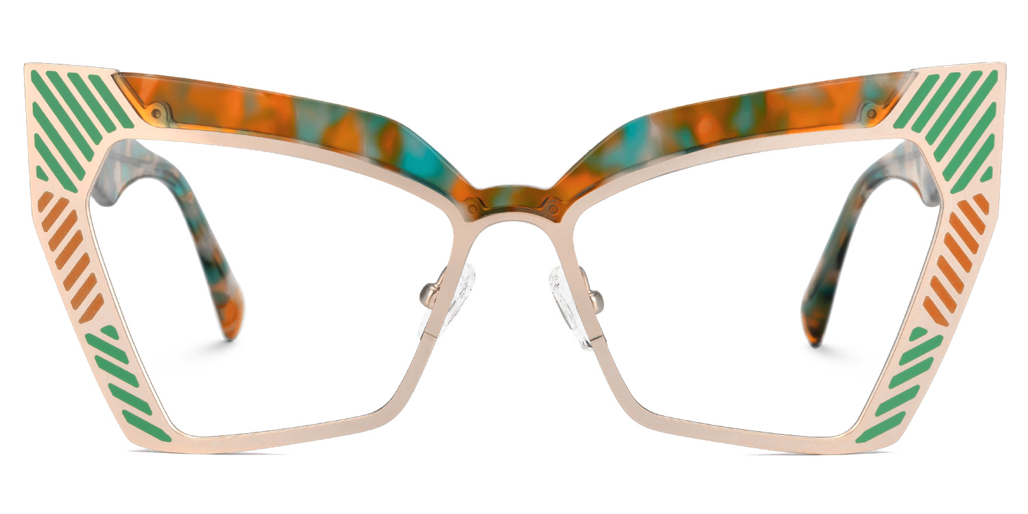 Chrishana Butterfly Orange-Tortoise Glasses0