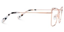 Loraine Rectangle Rose Gold Glasses2