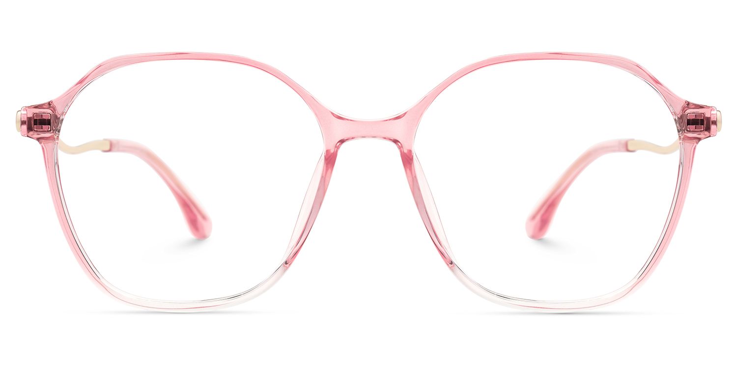 Lekesha Thin Geometric Pink Glasses For Sale  | ZEELOOL UK0