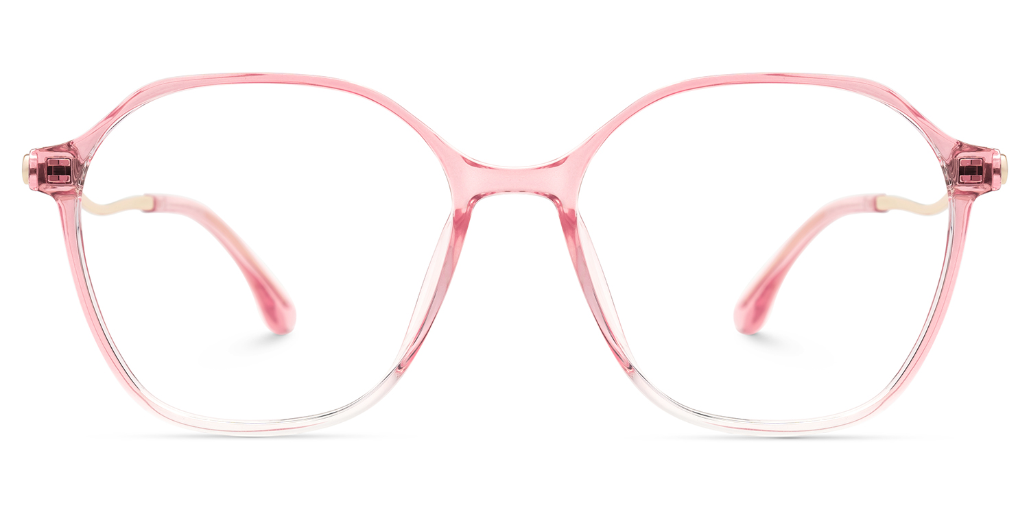 Lekesha Thin Geometric Pink Glasses For Sale  | ZEELOOL UK0