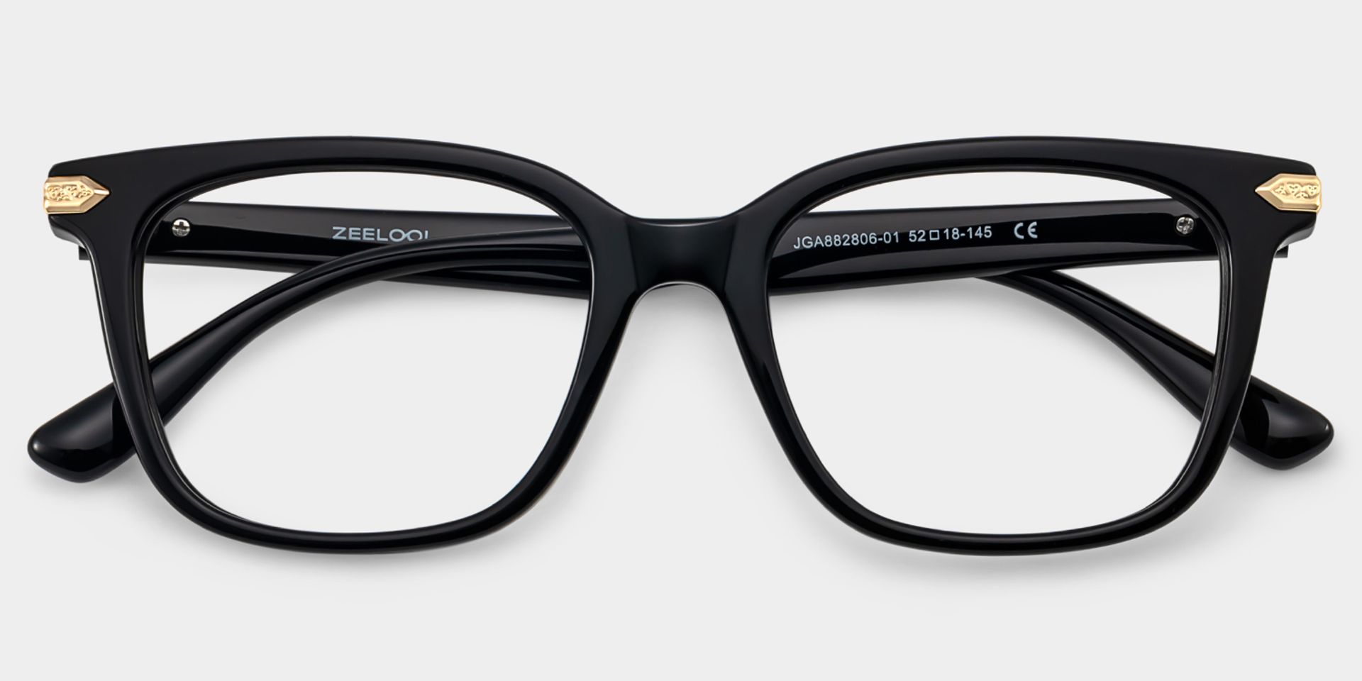 Thomas Black Frame Glasses with Rectangle Frame Online | ZEELOOL2