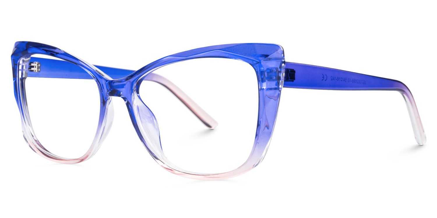 Square Farris Blue Glasses deals -Zeelool Glasses1