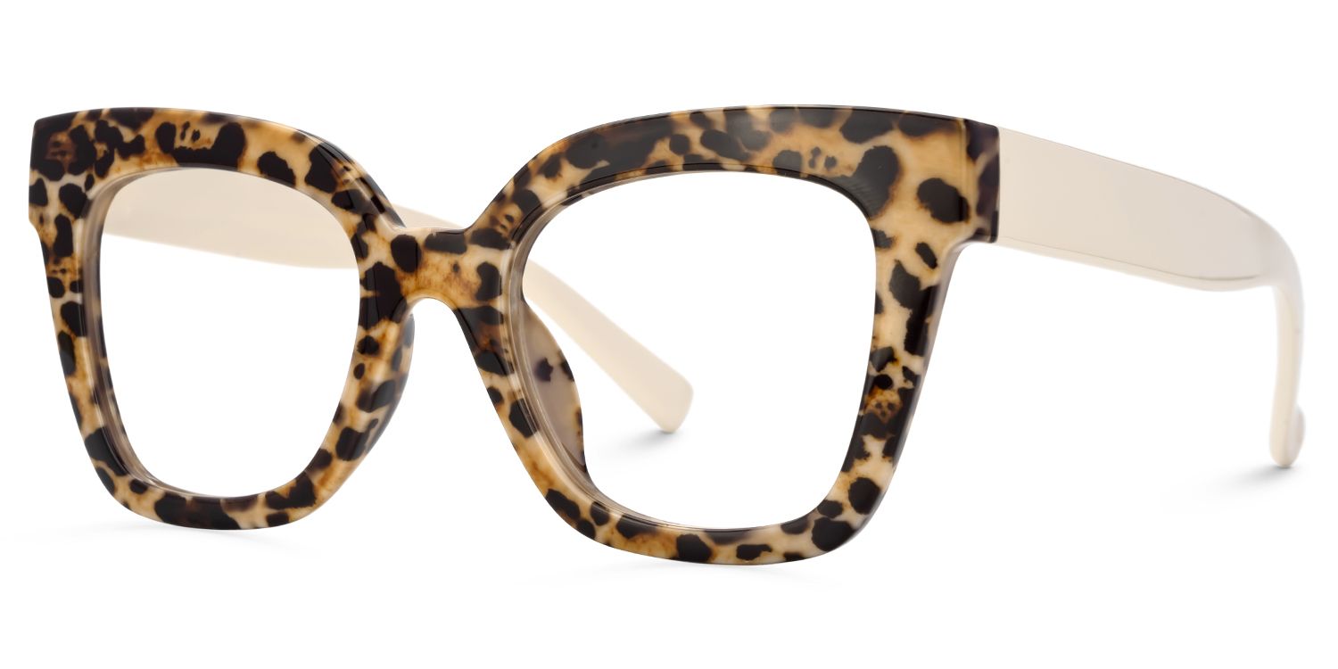 Malcolm Large Havana Glasses Frames With White Arms | ZEELOOL UK1