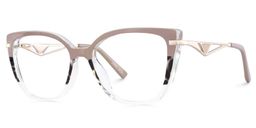 Margret Tortoise Khaki Cat eye Glasses3