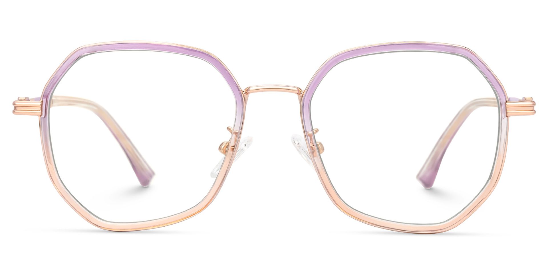 Frazier Two-Tone Geometric Glasses | ZEELOOL UK0