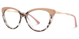 Marcus Cateye Cameo-Brown Glasses1