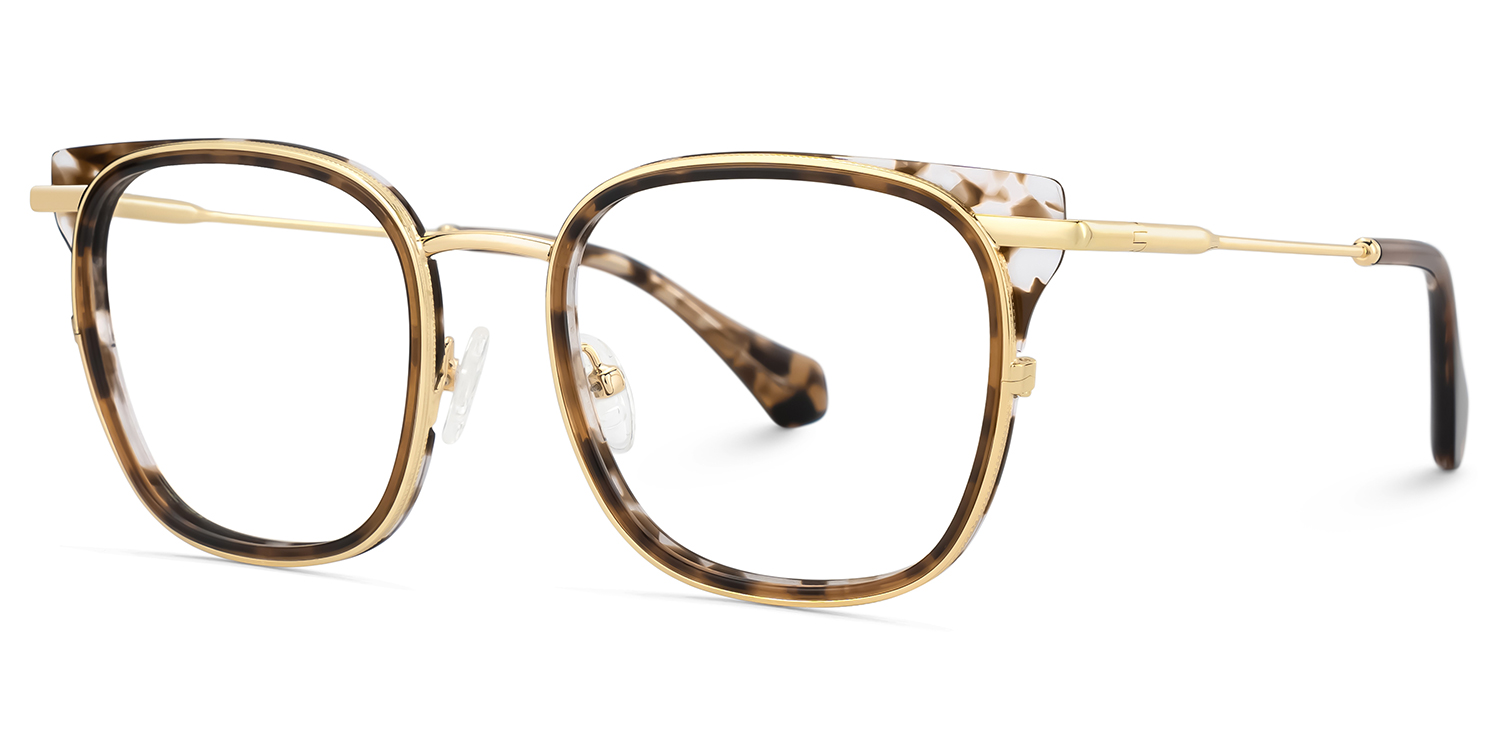 Cameron Eyeglasses in Square Tortoise Frame | ZEELOOL UK3