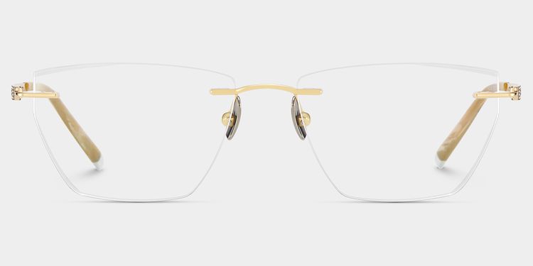Ella Cat eye Gold Glasses