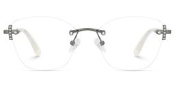 Jaxon Rectangle Silver Glasses1