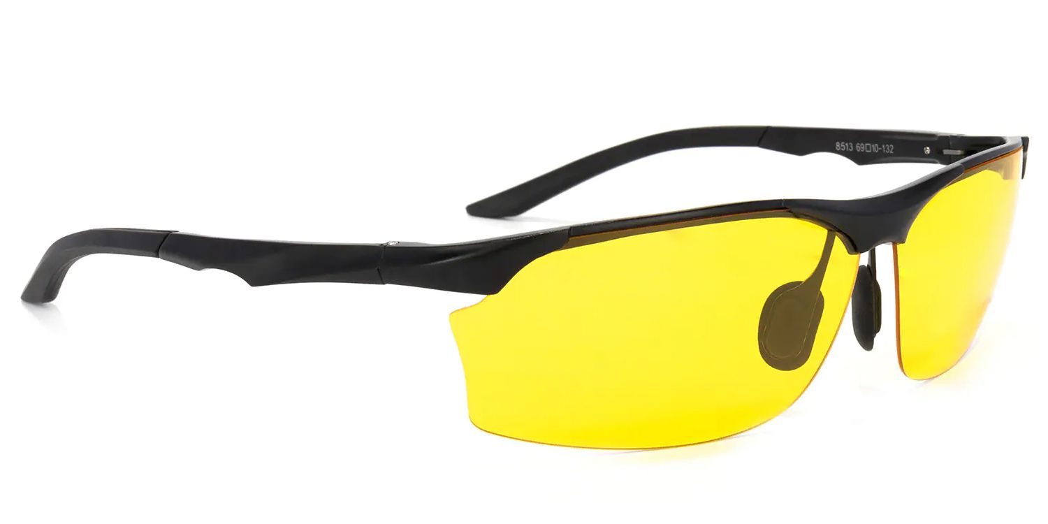 Godfrey Rectangle Yellow Lenses Cycling Goggles | ZEELOOL UK2