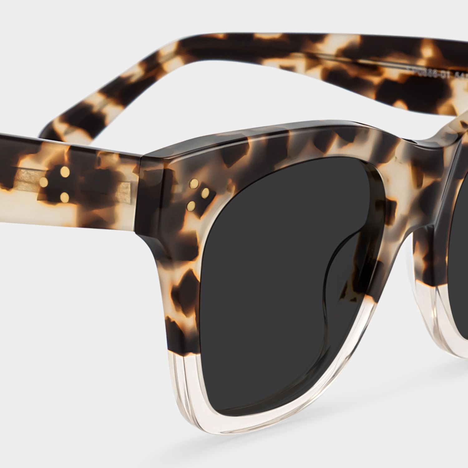 Tandy Rectangle Light-Tortoise Sunglasses | ZEELOOL UK4