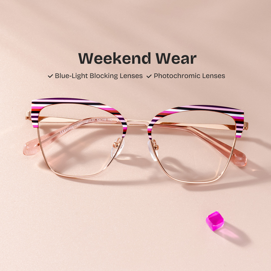 Harley Browline Colorful Glasses0