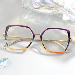 Keller Geometric Multicolor Glasses0
