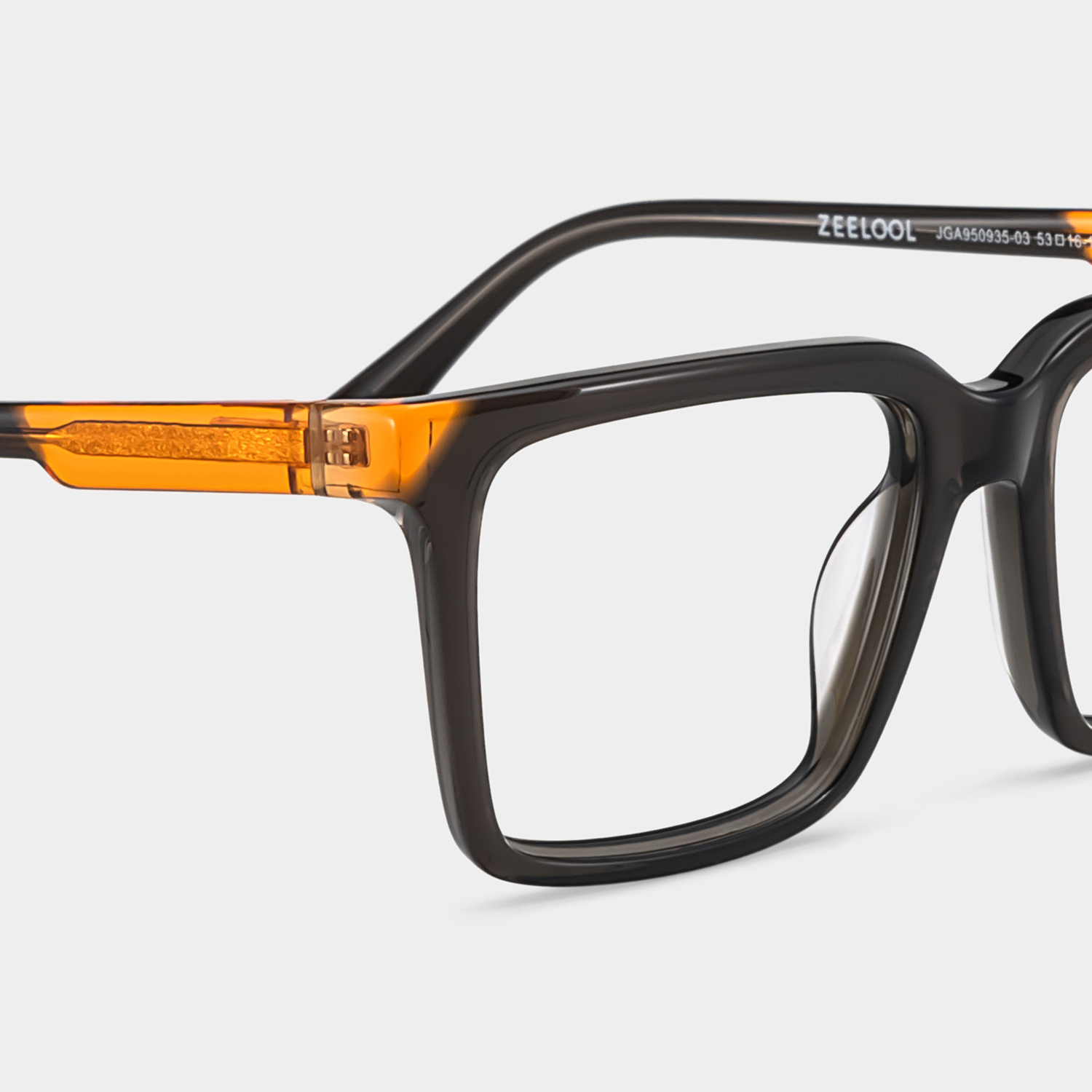 Troy Rectangle Light Gray Glasses4