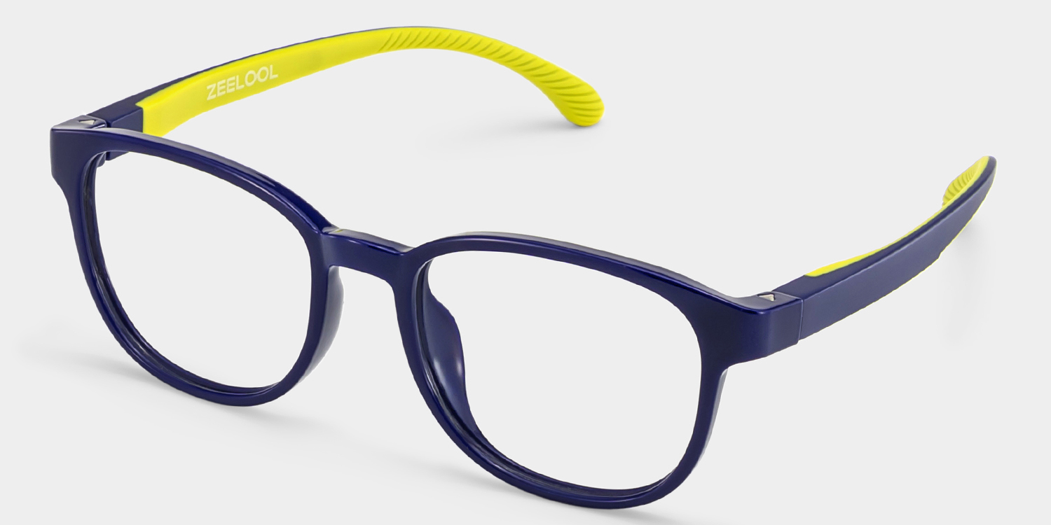 Dale  Round Blue Yellow Glasses2