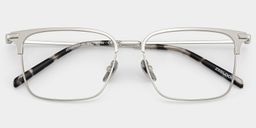 Maxwell Browline Silver Glasses1