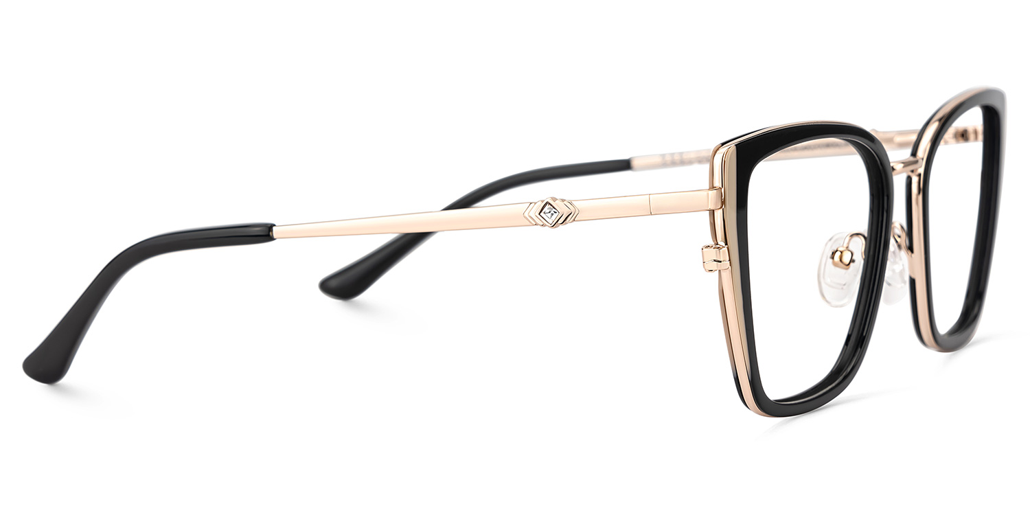 Juniper Rectangle Black Glasses4