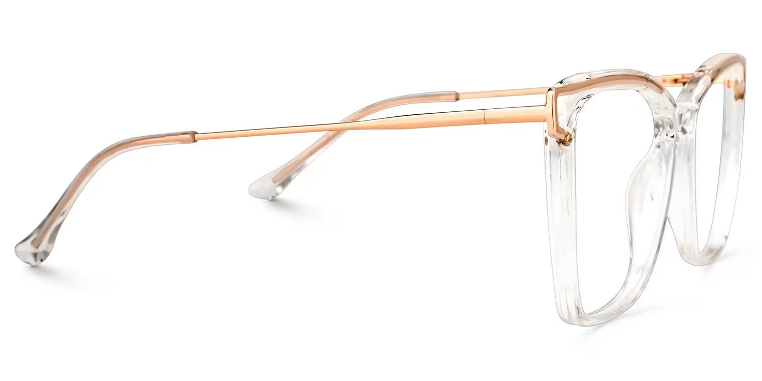 Krystle Square Clear Frame Glasses | ZEELOOL UK5