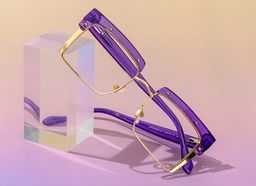 Kiana Square Purple Glasses4