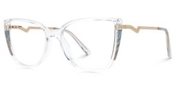 Celisa Cateye Clear Glasses1