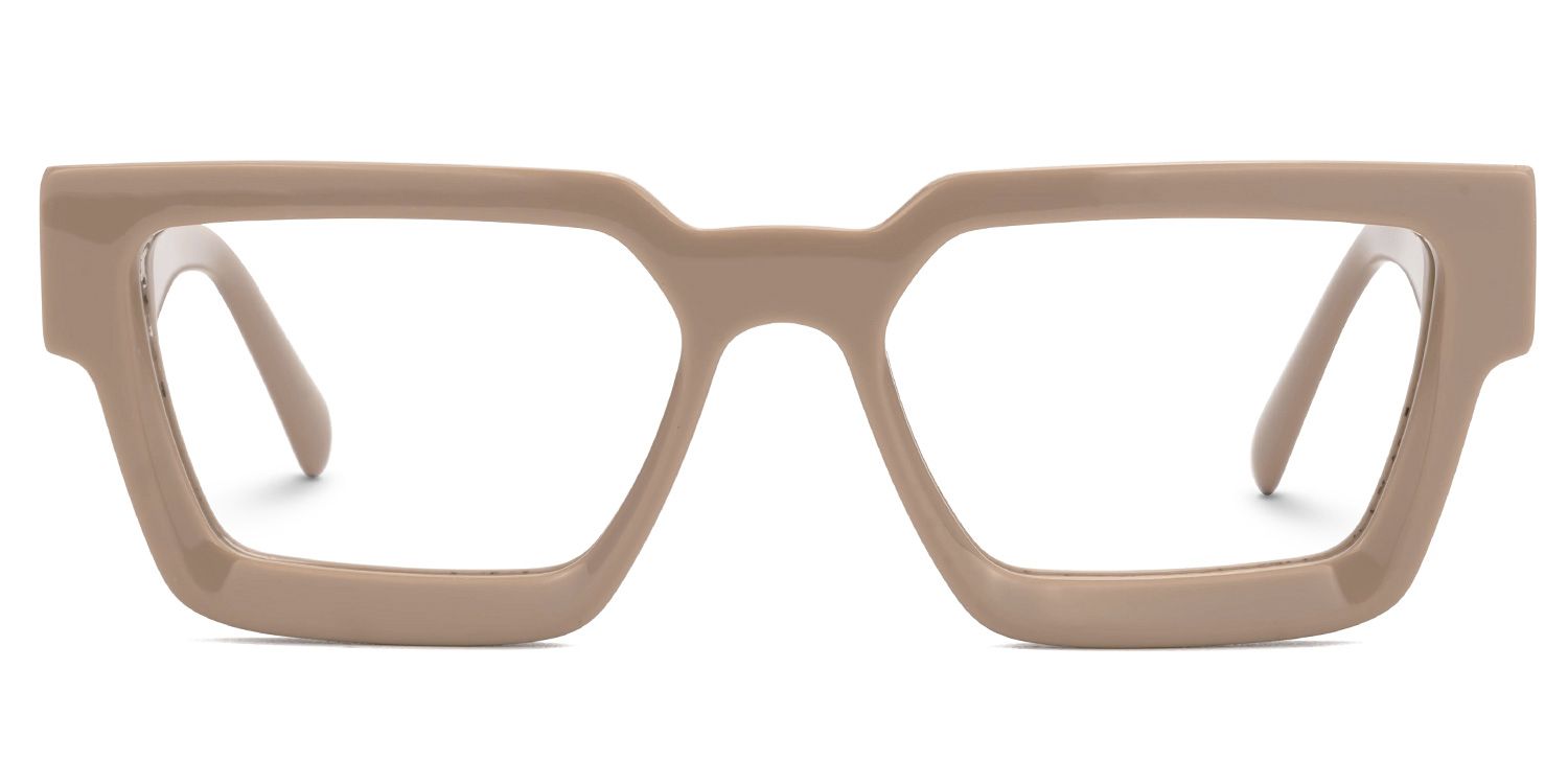 Gabriela Acetate Rectangle Brown Frame Glasses | ZEELOOL UK0