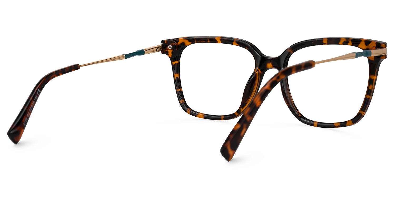 Jacqui Square Tortoise Glasses3