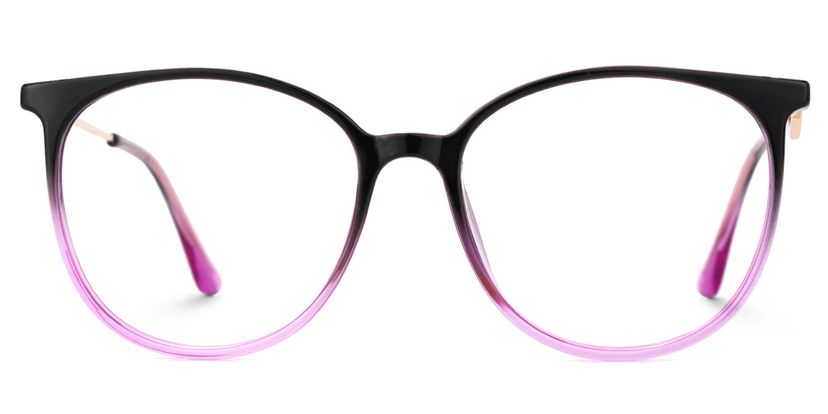 Chanty Black-Purple Round Glasses