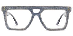 Rubin Square Blue Glasses0