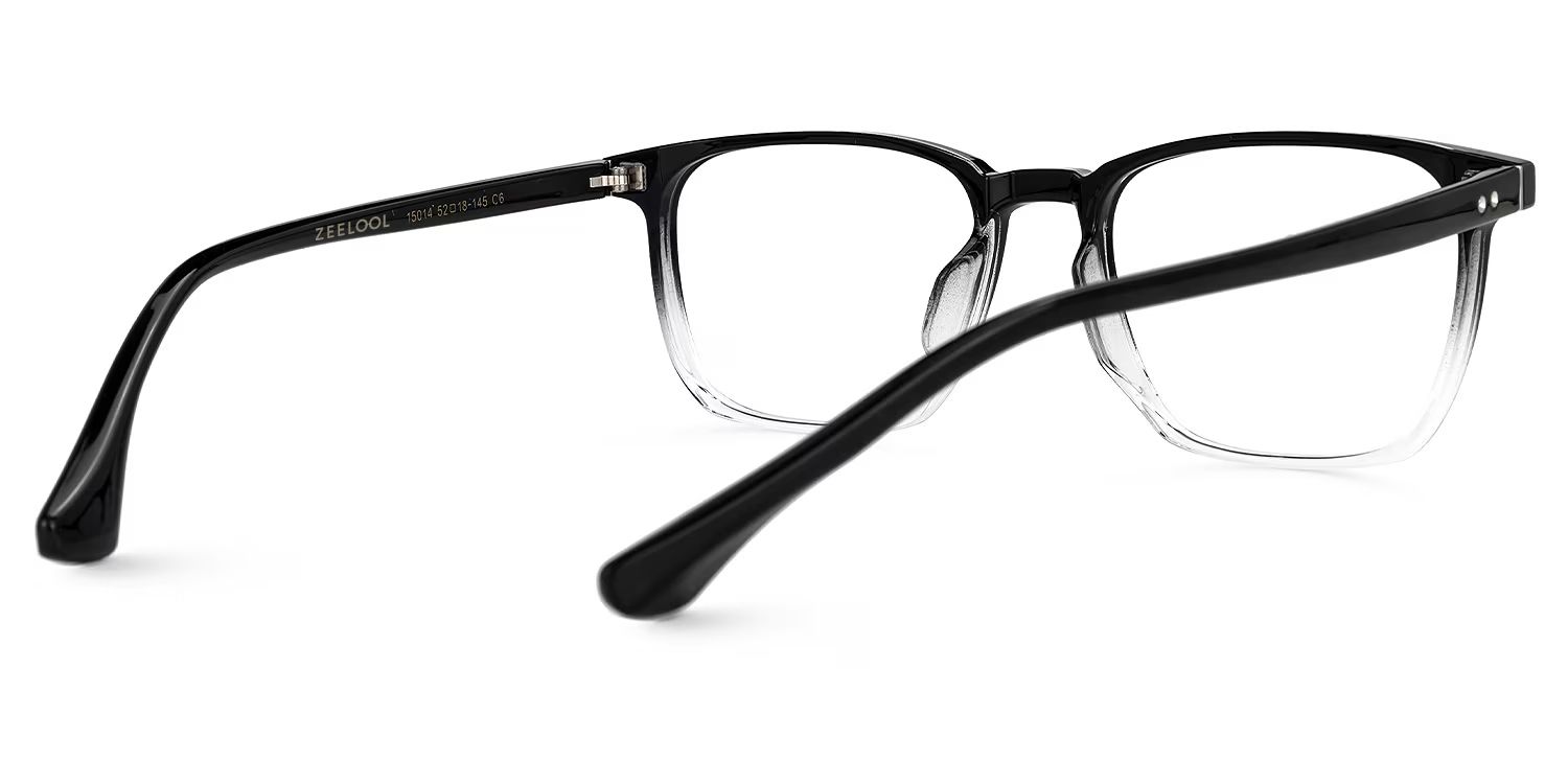 Martinez Square Black Glasses | ZEELOOL UK3