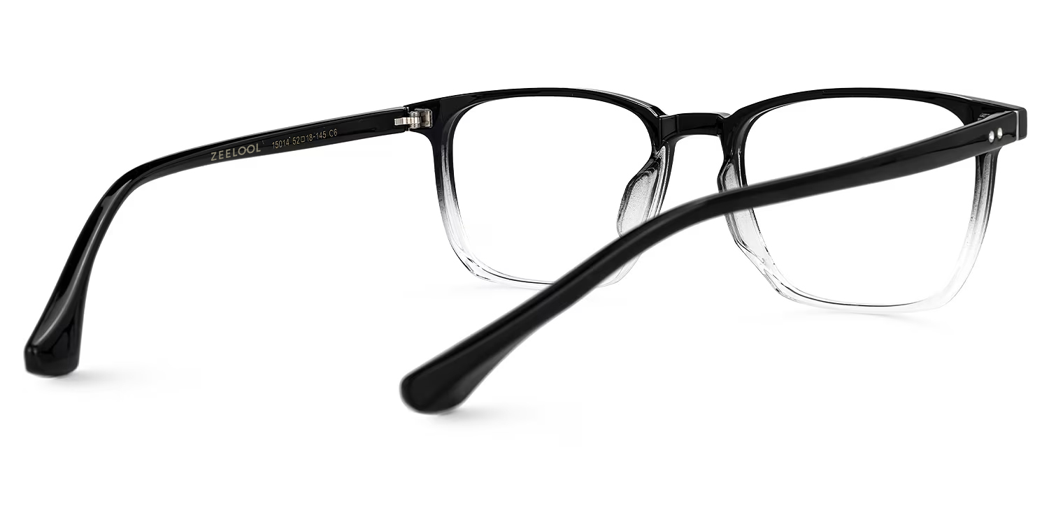 Martinez Square Black Glasses | ZEELOOL UK3