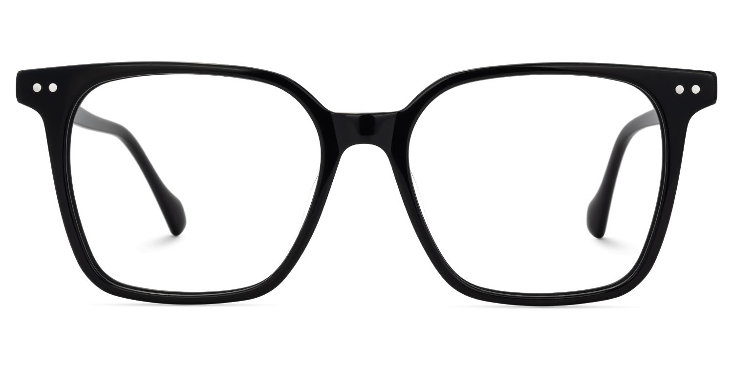 Square Black Acetate Eyeglasses Frames1