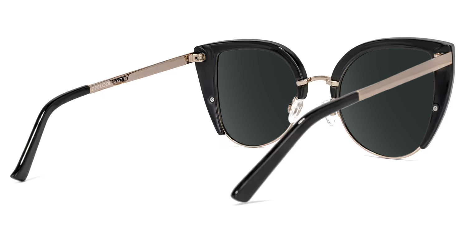 Brewer Cateye Black Frame Sunglasses | ZEELOOL UK3
