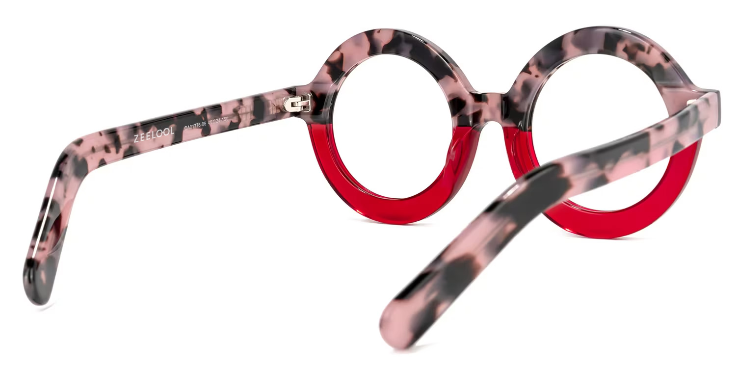 Calhoun Round Two-Tone Frame Glasses | ZEELOOL UK3