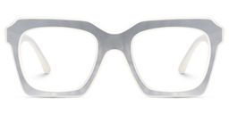 Rochester Square White Glasses1