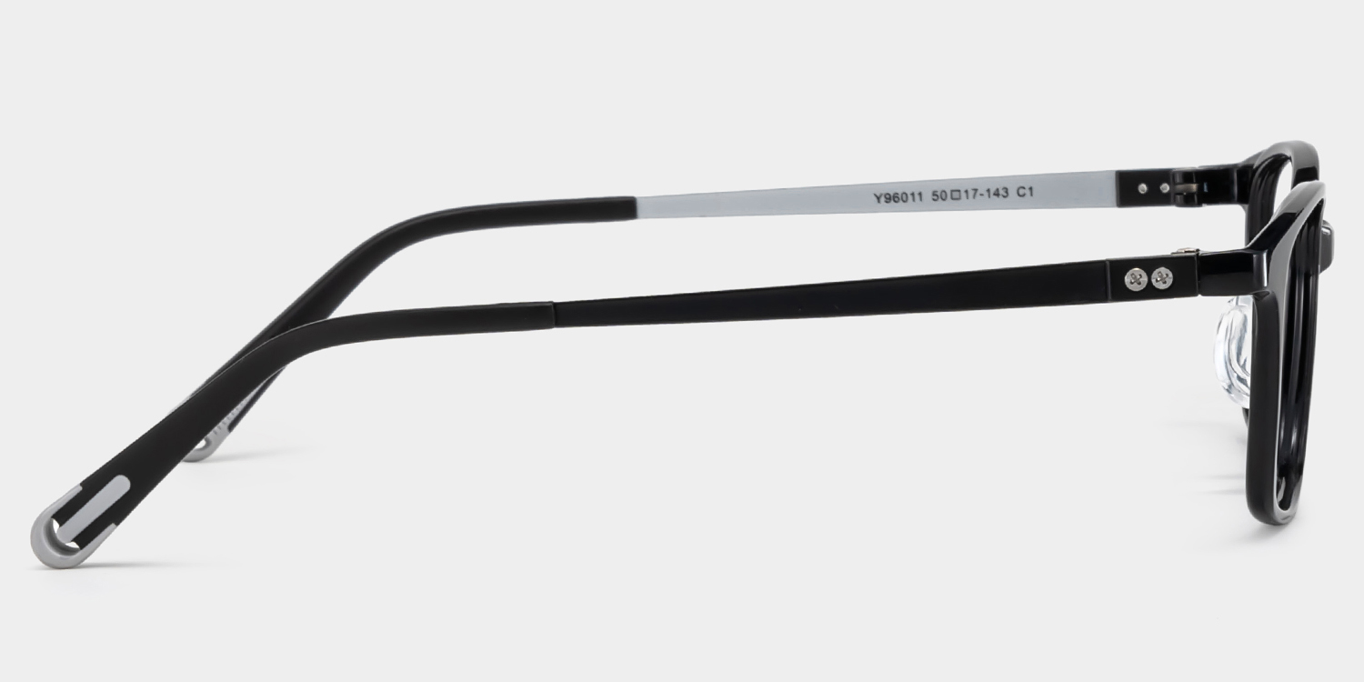 Finne Rectangle Black Glasses3