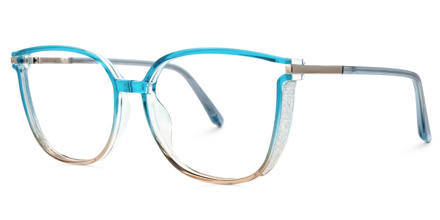 Square Rodz Blue Glasses on sale -Zeelool Glasses1