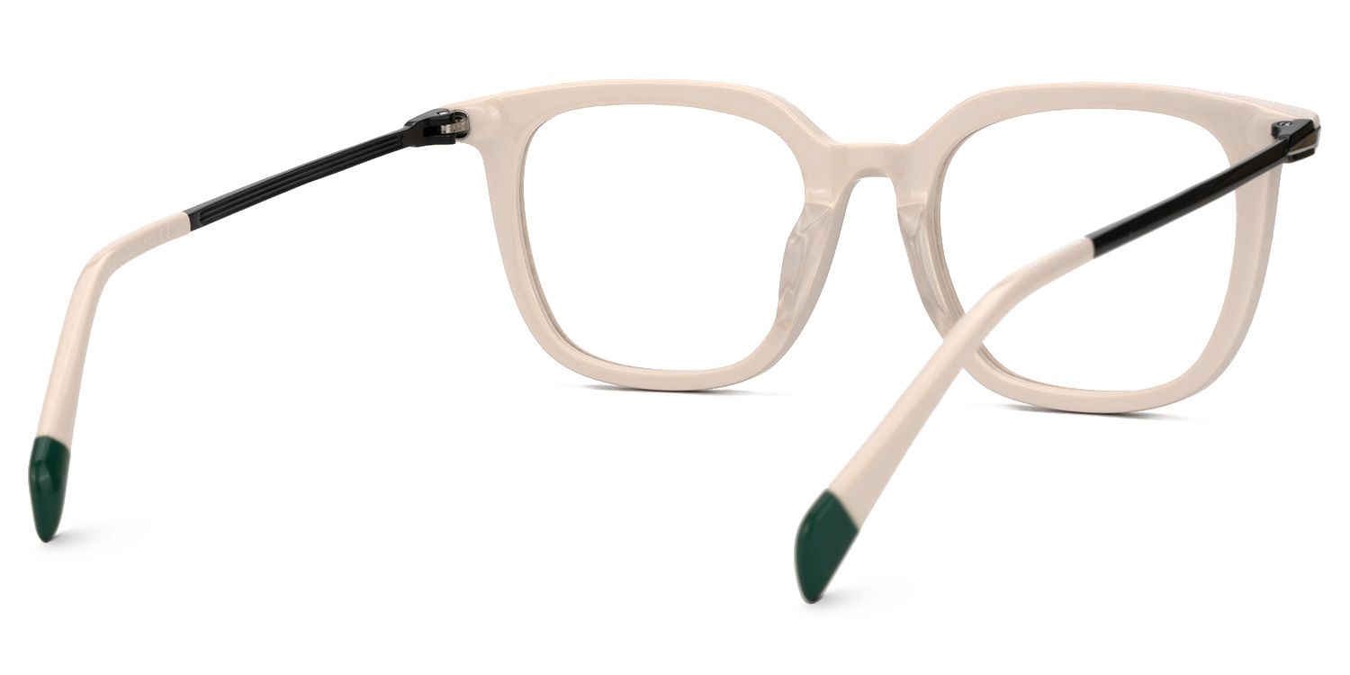 Bodali Mixed-Materials Square Dusty-Pink Frame Glasses | ZEELOOL UK3