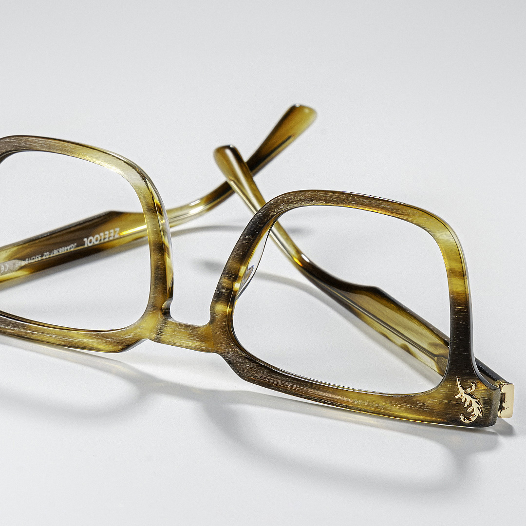 Men's Rectangular Eyeglasses Frames With Brown Color | ZEELOOL UK0