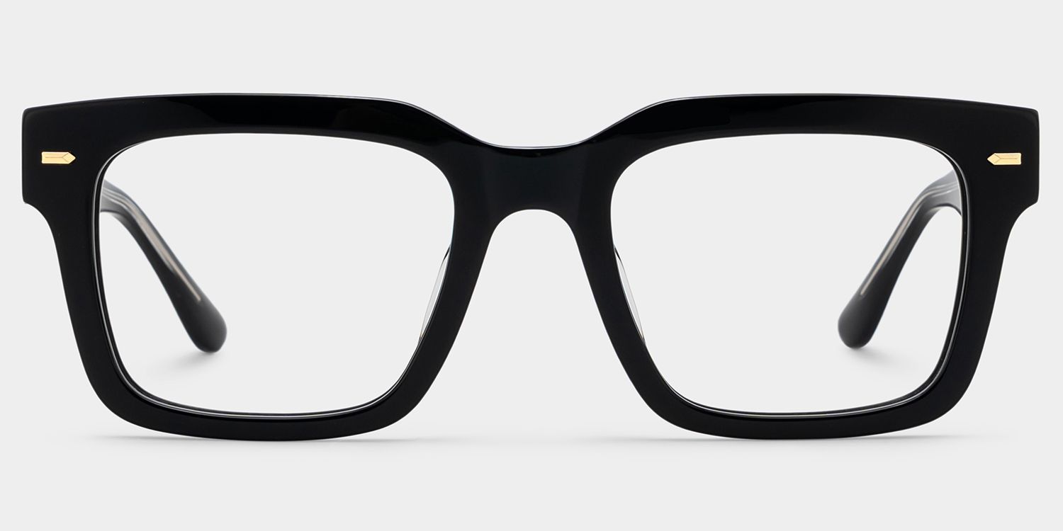 Benjamin Black Thick Rectangle Glasses for Men & Women | ZEELOOL1