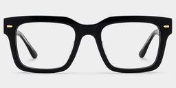 Benjamin Rectangle Black Glasses1