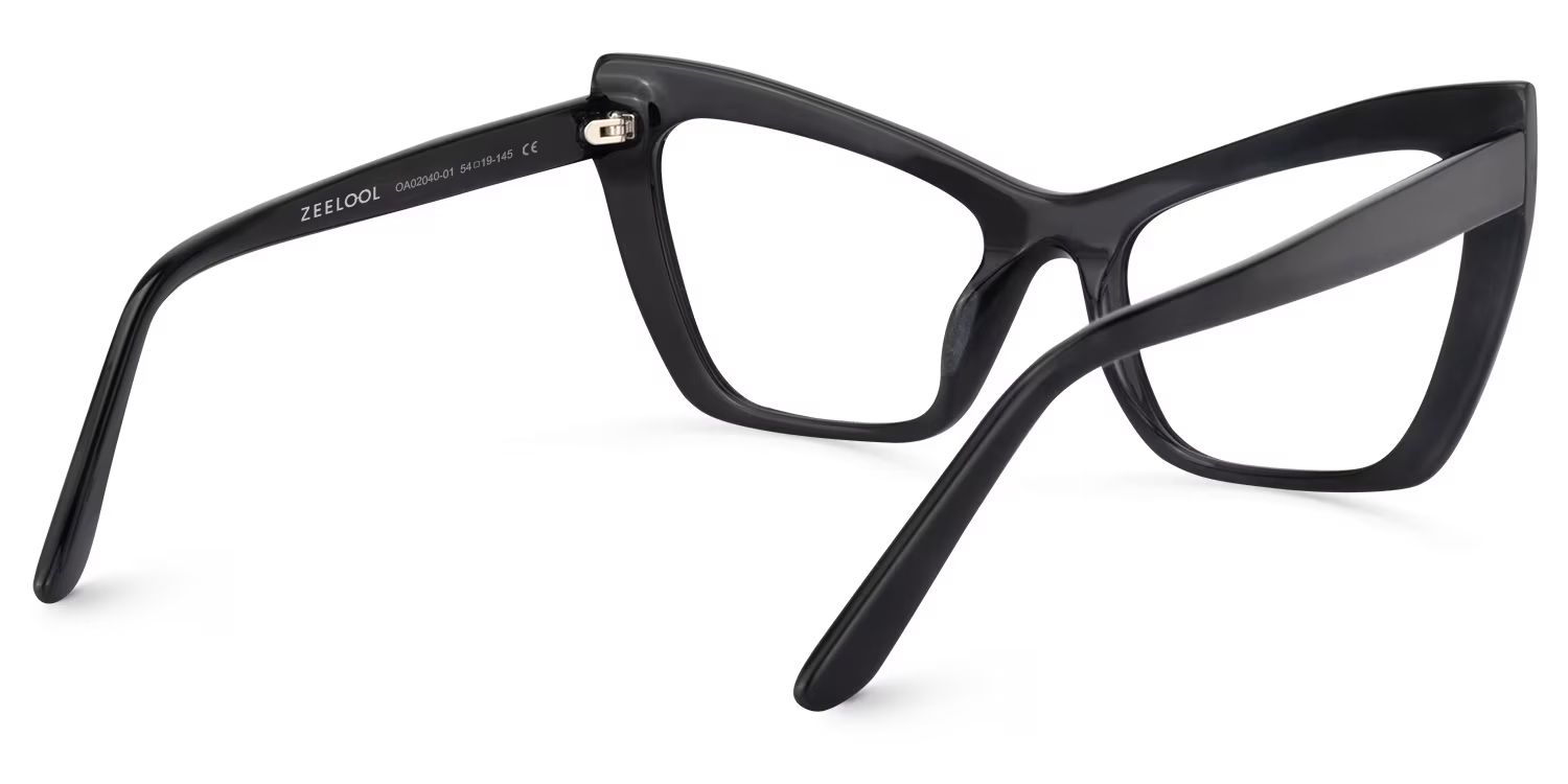 Driscoll Cateye Black Glasses | ZEELOOL UK4