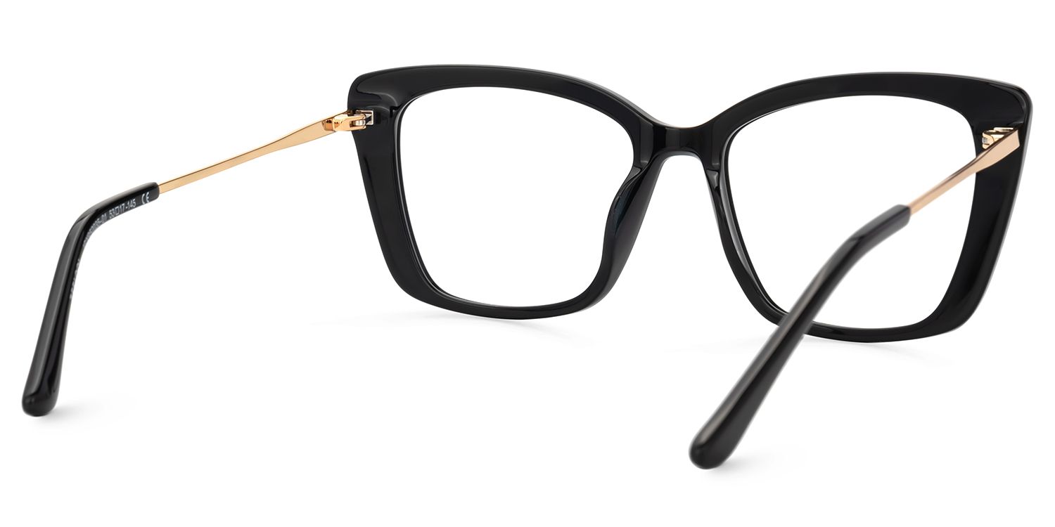 Sheyla Black Cat Eye Frames For Women | ZEELOOL UK4