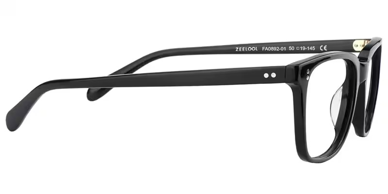 Lamont Rectangle Black Eyeglasses and Glasses Frames4