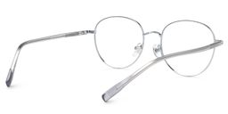 Celena Round Silver Glasses3