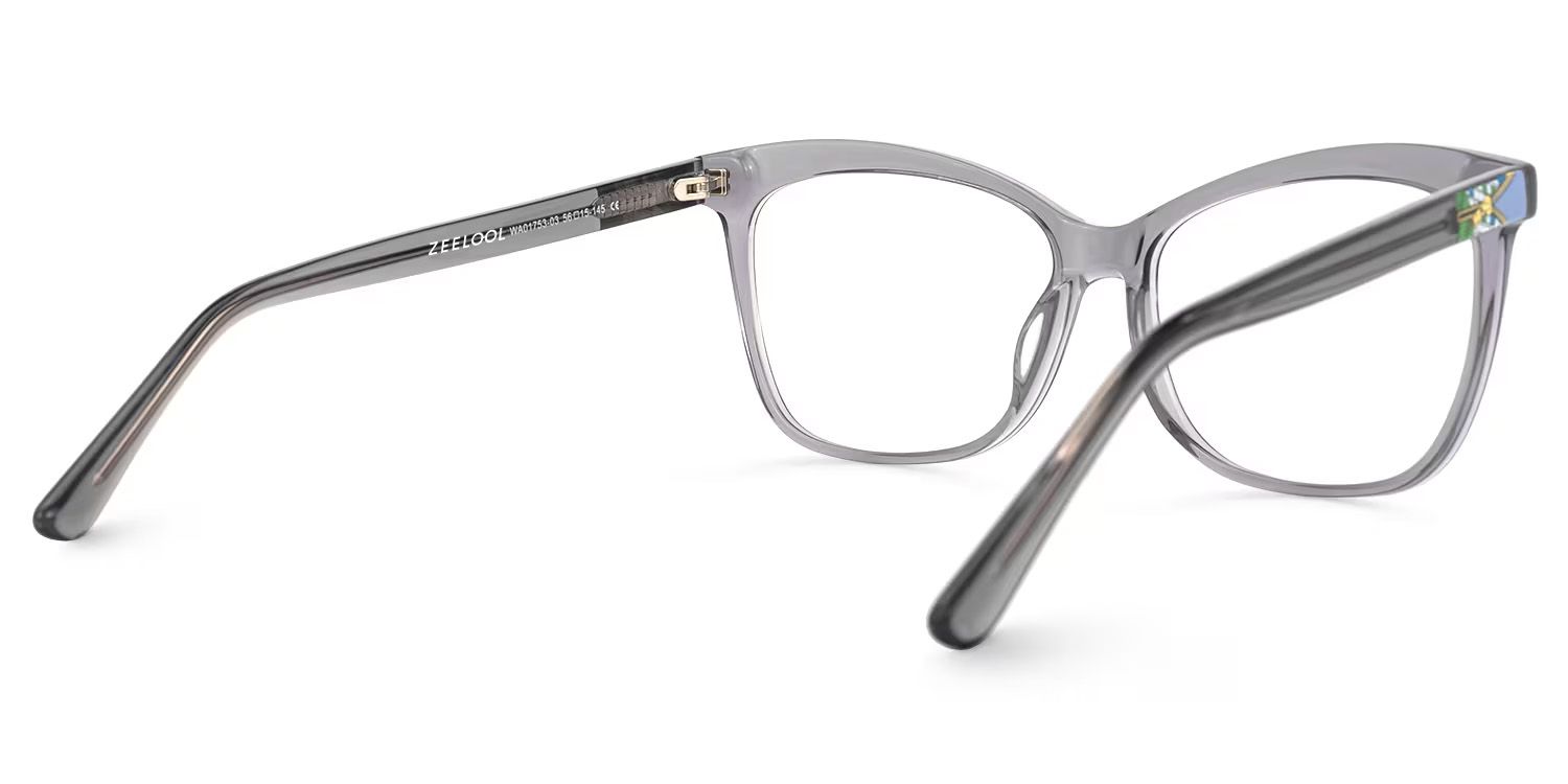 Alfred Butterfly Gray Frame Glasses | ZEELOOL UK3