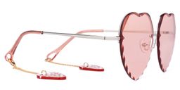 Babette Geometric Pink Sunglasses2